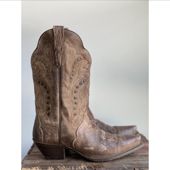 Studded Dan Post Western Boots - Picture 2 of 6
